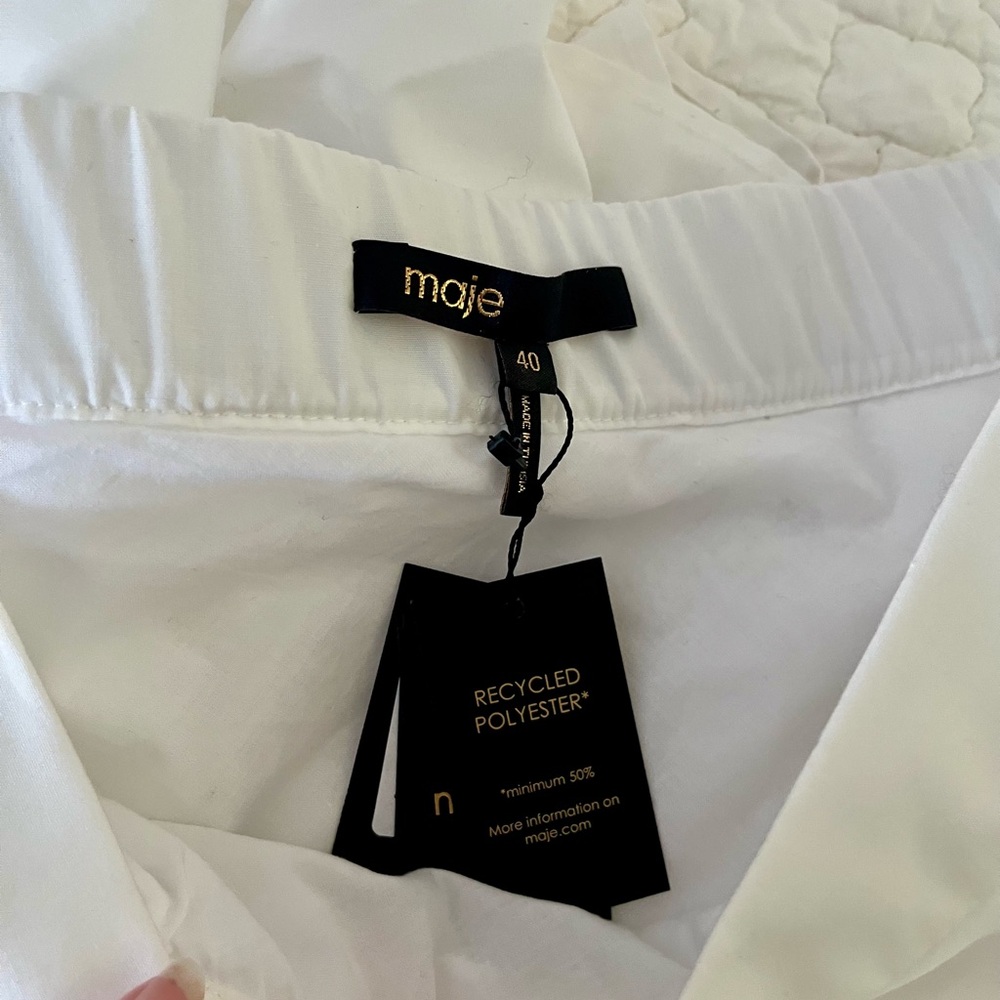 NWT Maje white sequined maxi skirt - Picture 13 of 16